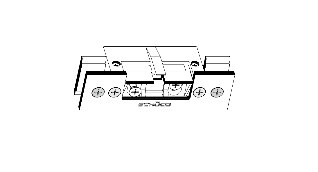 Schüco 268355 E-Öffner obere Verriegelung für Rauchschutztüren 12 - 24 V (Vorgängerartikel 267555)