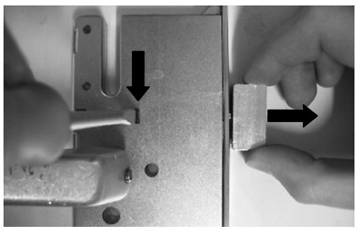 Fallenumlegung SafeMatic Hauptfalle Schritt 1